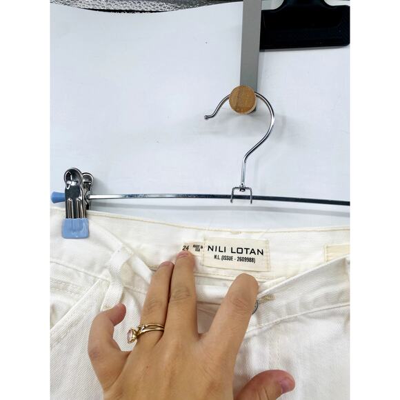 Nili Lotan 24 White Calvin Carpenter jeans - Picture 4 of 7
